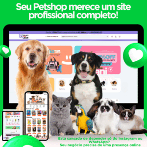 Site profissional completo! Seu Petshop merece